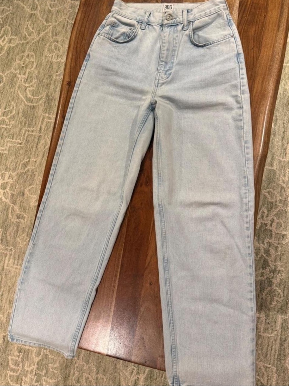 🤎MOVING SALE🤎 BDG Pale Blue High-Rise Straight Jeans Size 28